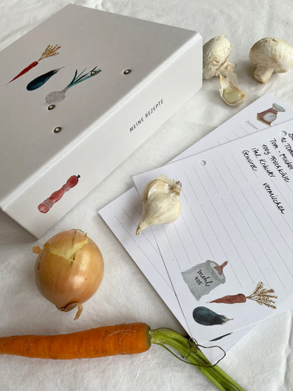 Rezeptordner "Topf" für DIN A5 mit Register und Rezeptbock