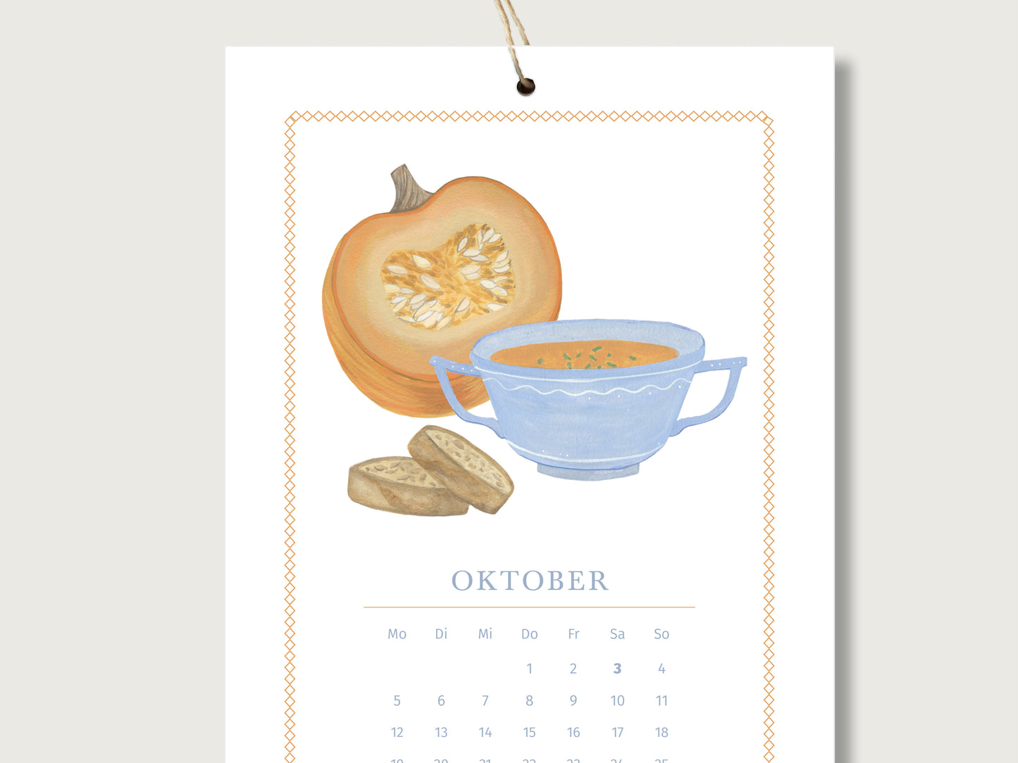 Kalender 2026 "Köstlich"  in DIN A5