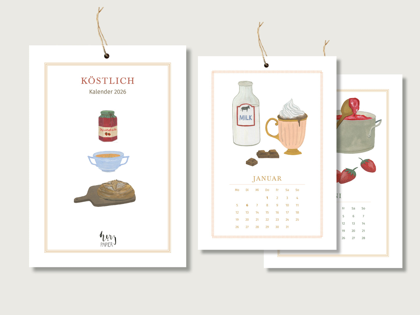 Kalender 2026 "Köstlich"  in DIN A5