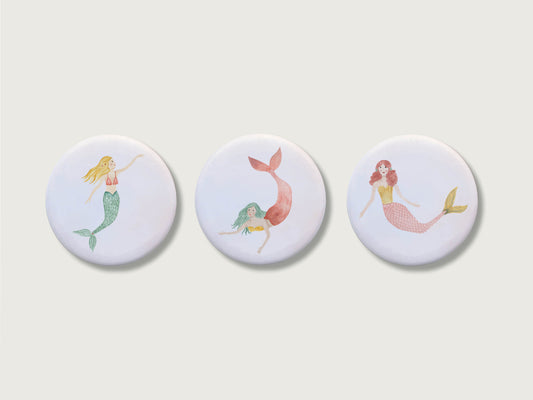 Magnete 3er Set "Meerjungfrauen"