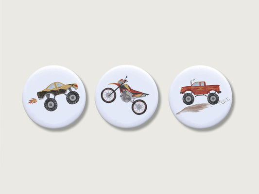 Magnete 3er Set "Monster Trucks"