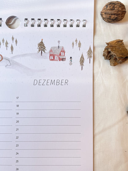 Geburtstagskalender "Natur erleben" in Din A4