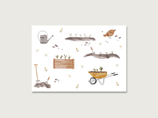 Postkarten "Gärtnern"