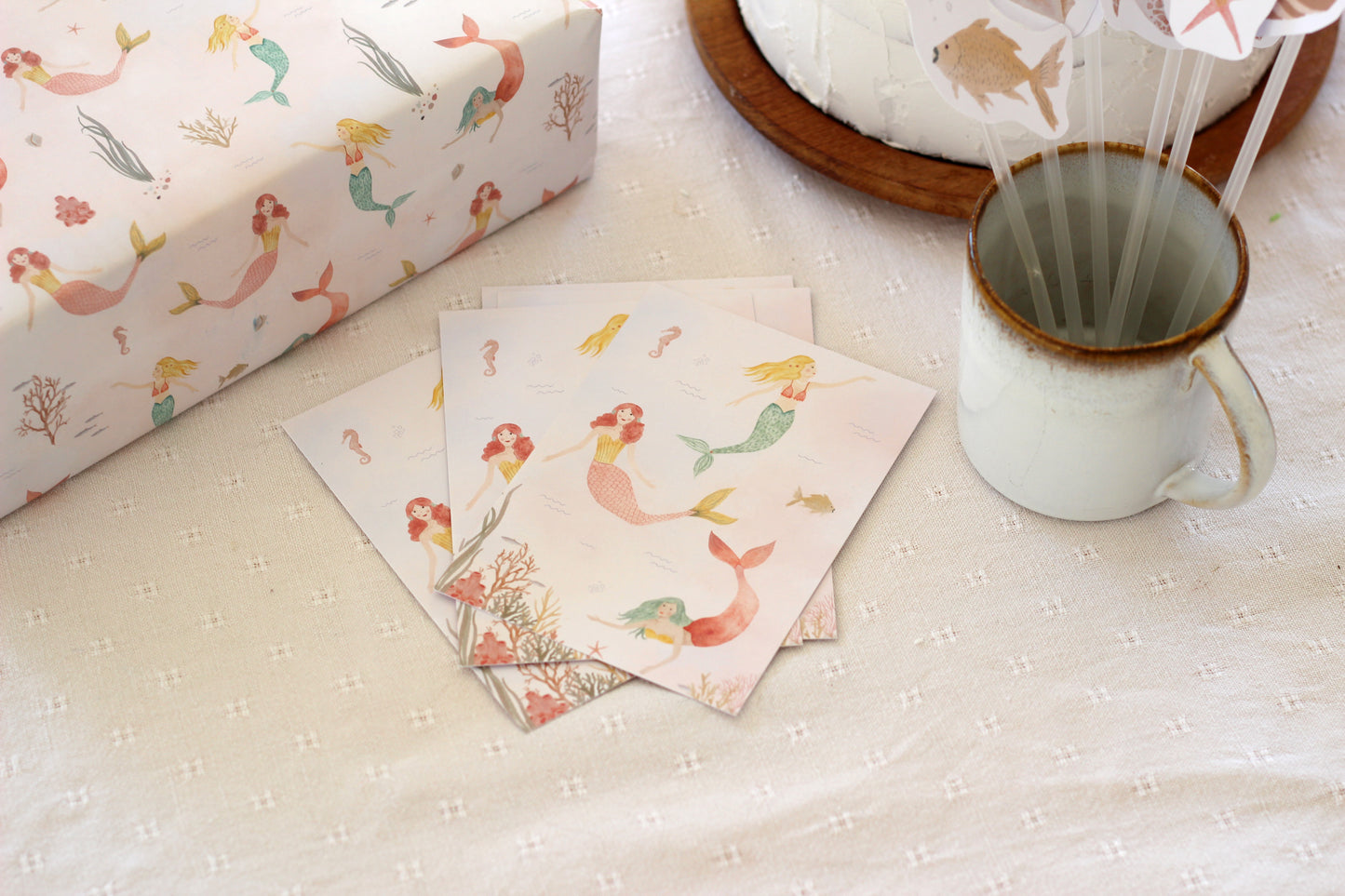 Großes Partyset "Meerjungfrauen"