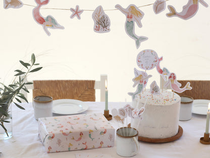 Großes Partyset "Meerjungfrauen"