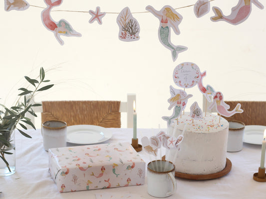 Großes Partyset "Meerjungfrauen"