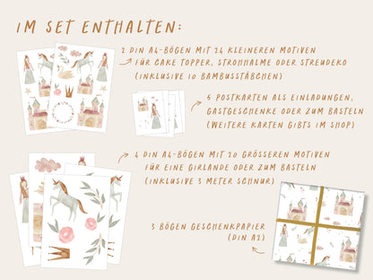 Großes Partyset "Prinzessin"