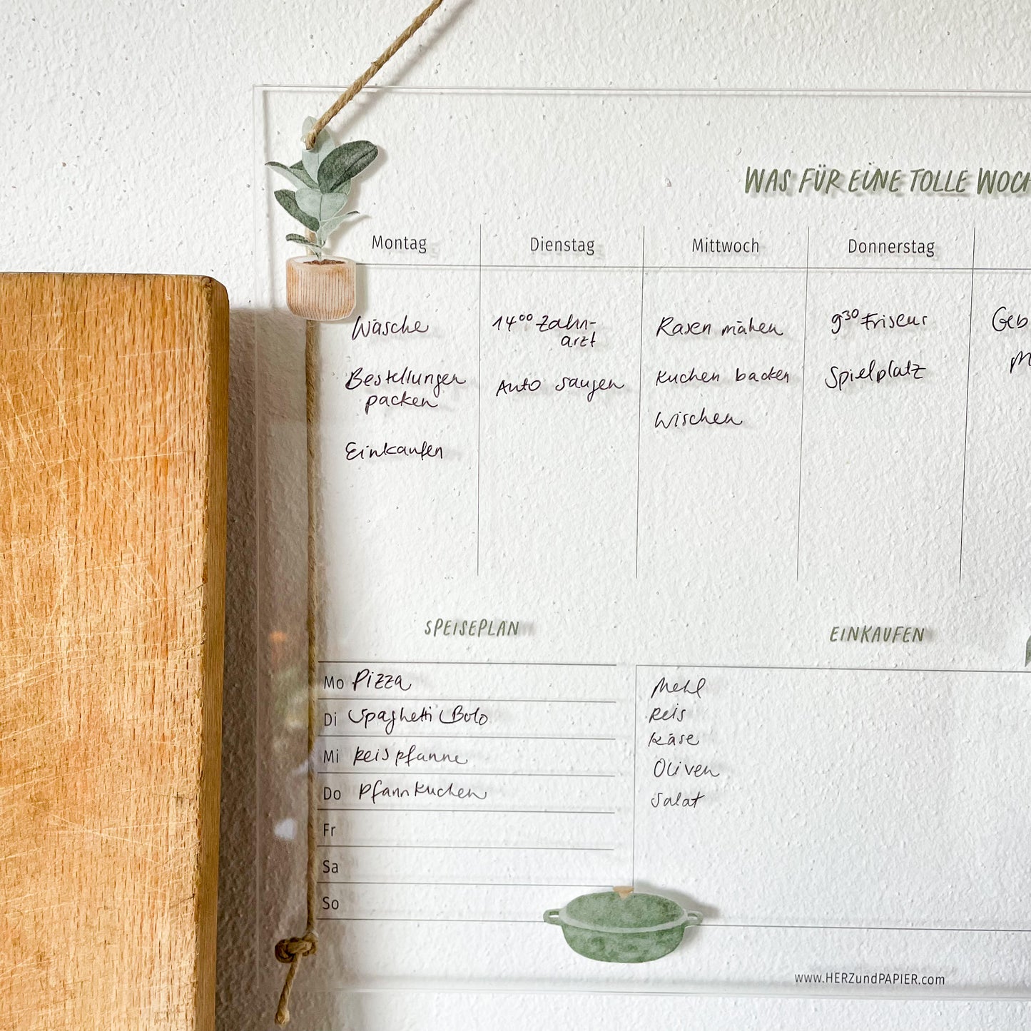 Wochenplan (ca. A3 groß)