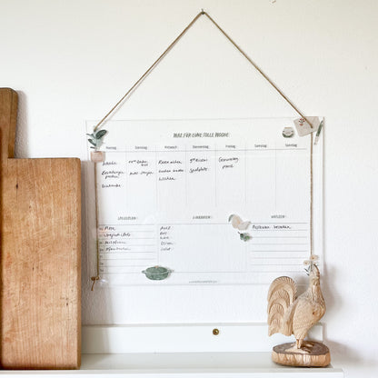 Wochenplan (ca. A3 groß)