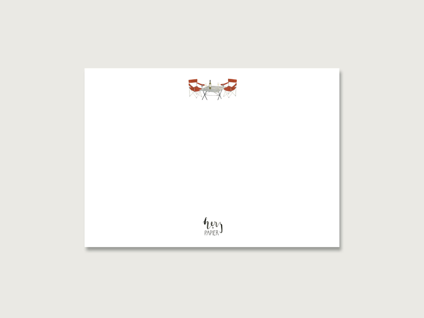 Postkarte "Dachzelt"