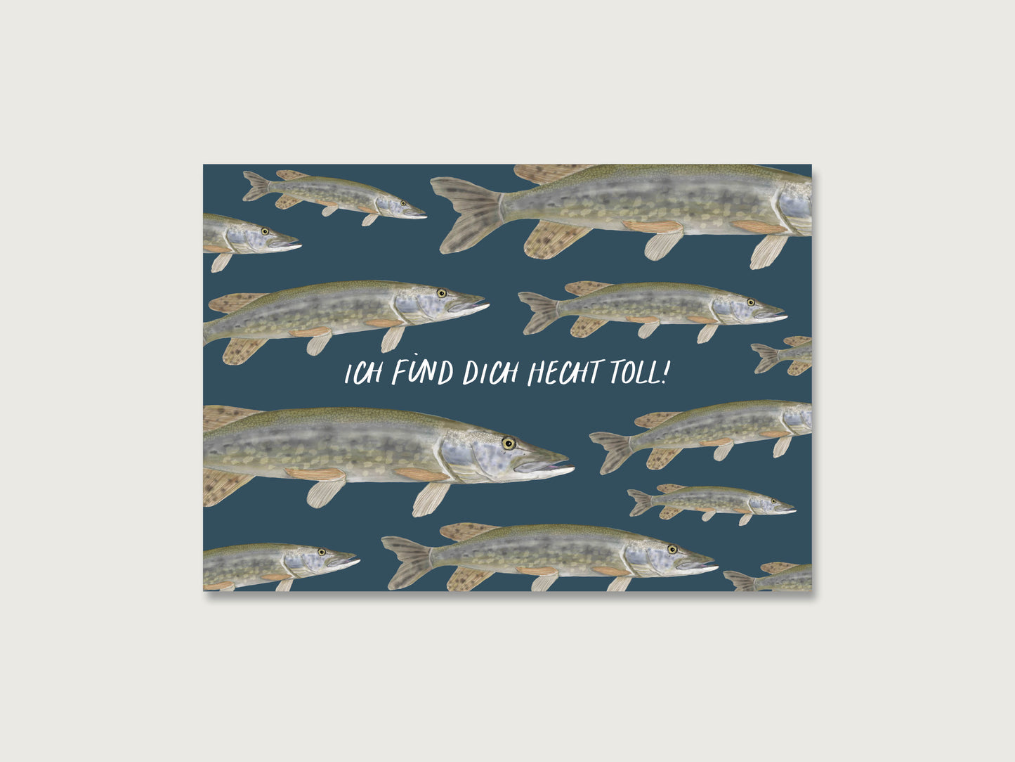 Postkarte "Du bist HECHT toll"