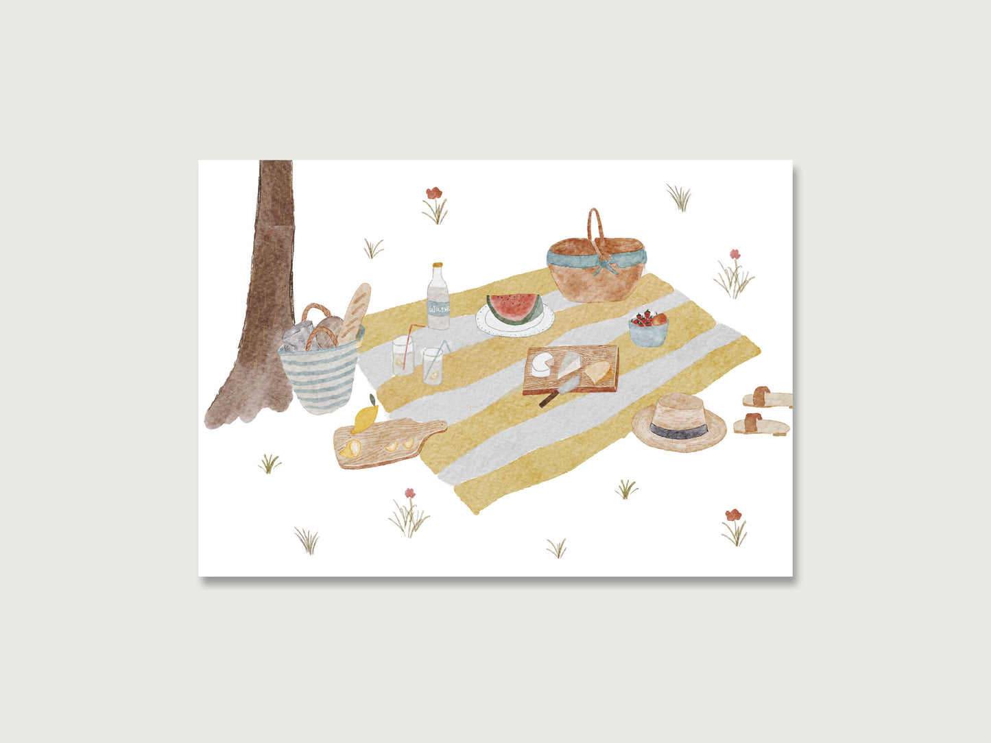 Postkarte "Picknick"