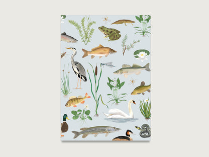 Postkarte "Rund ums Wasser"