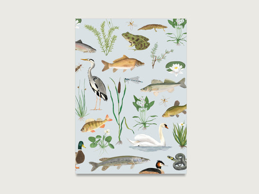 Postkarte "Rund ums Wasser"