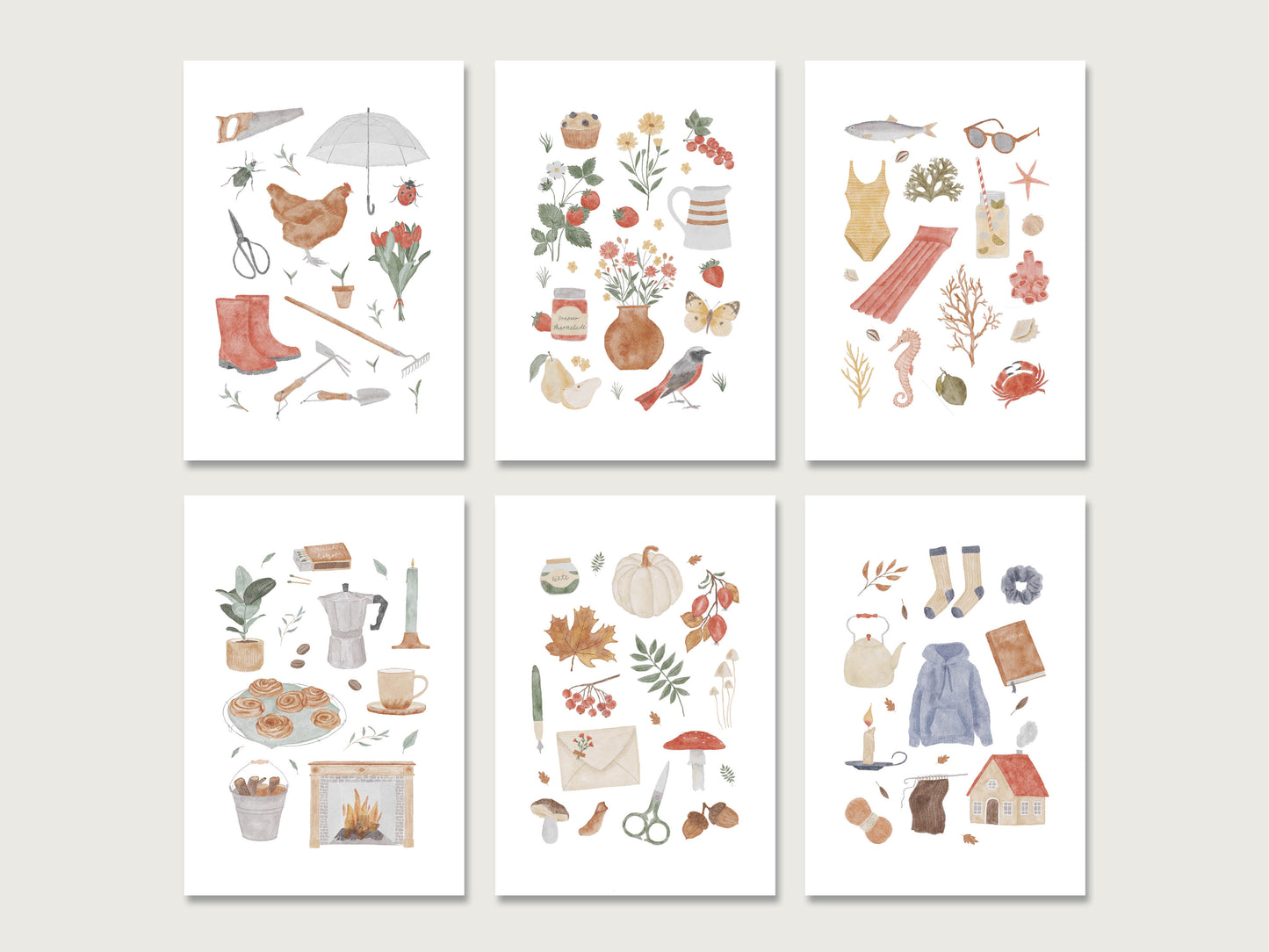 Postkarten 6er-Set "Collage"