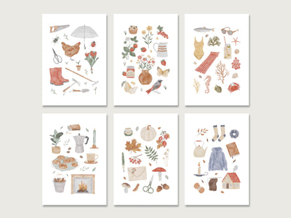 Postkarten 6er-Set "Collage"