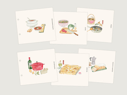 Register für Rezeptordner in A4