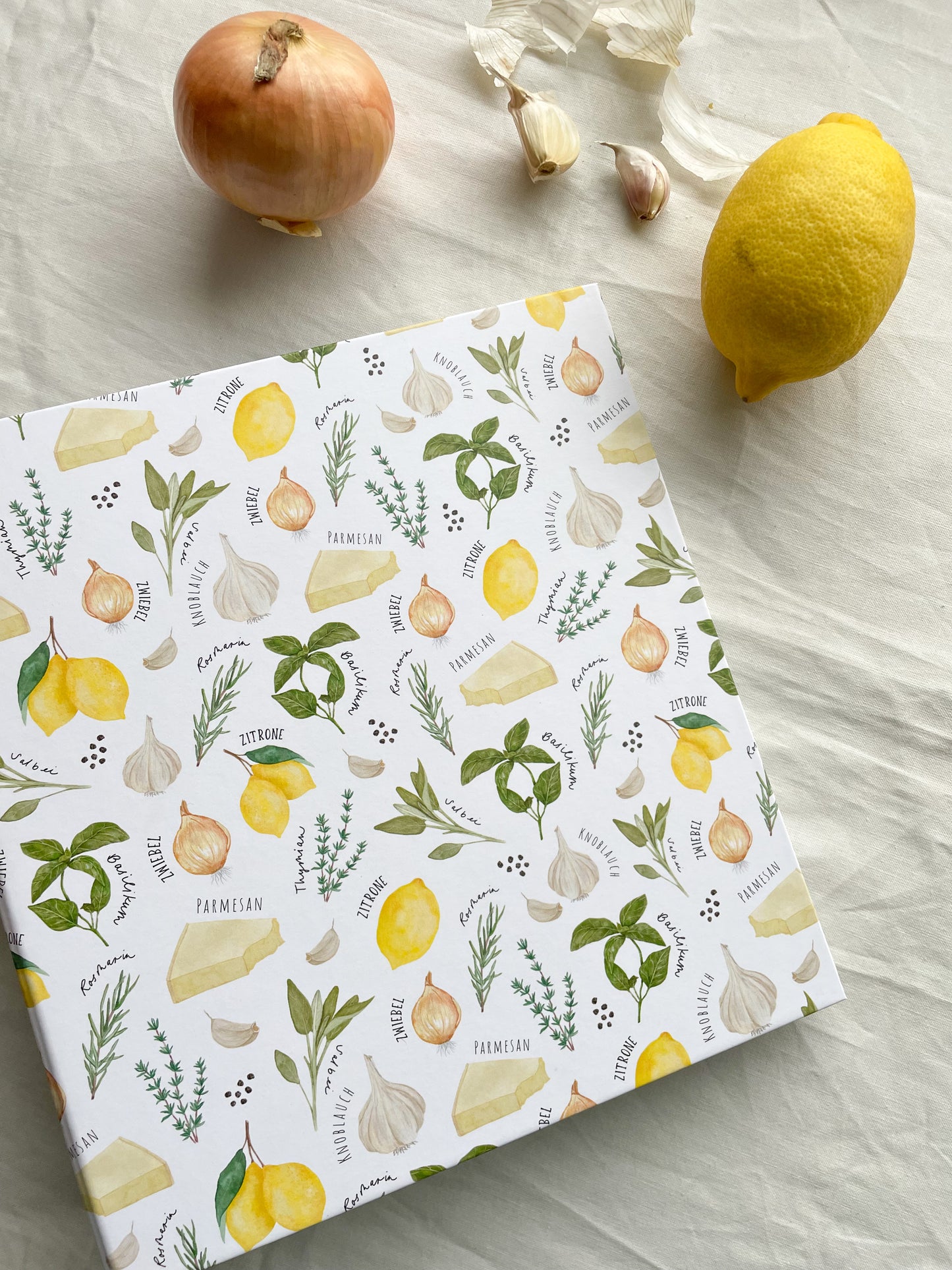 Rezeptordner "Aroma" für DIN A5 mit Register und Rezeptbock