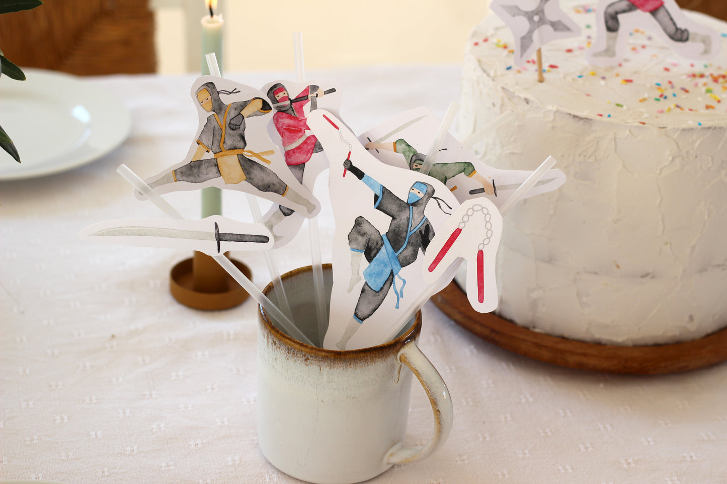 Großes Partyset "Ninjas"