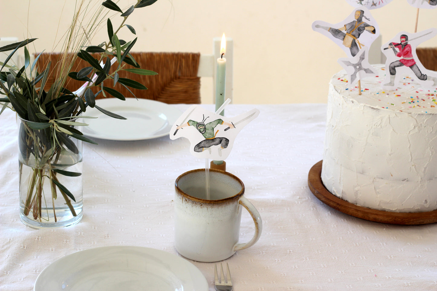 Großes Partyset "Ninjas"