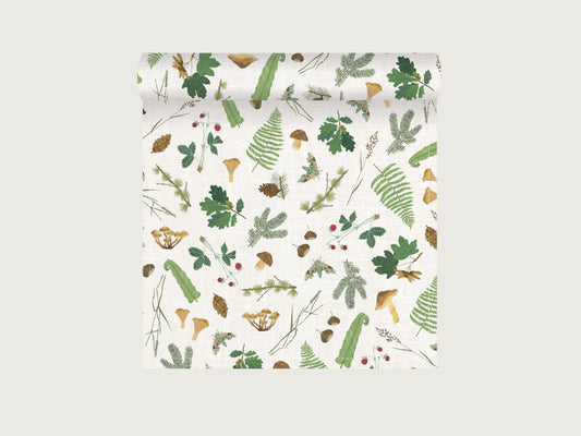 Tischläufer "Wald" aus Leinenmix