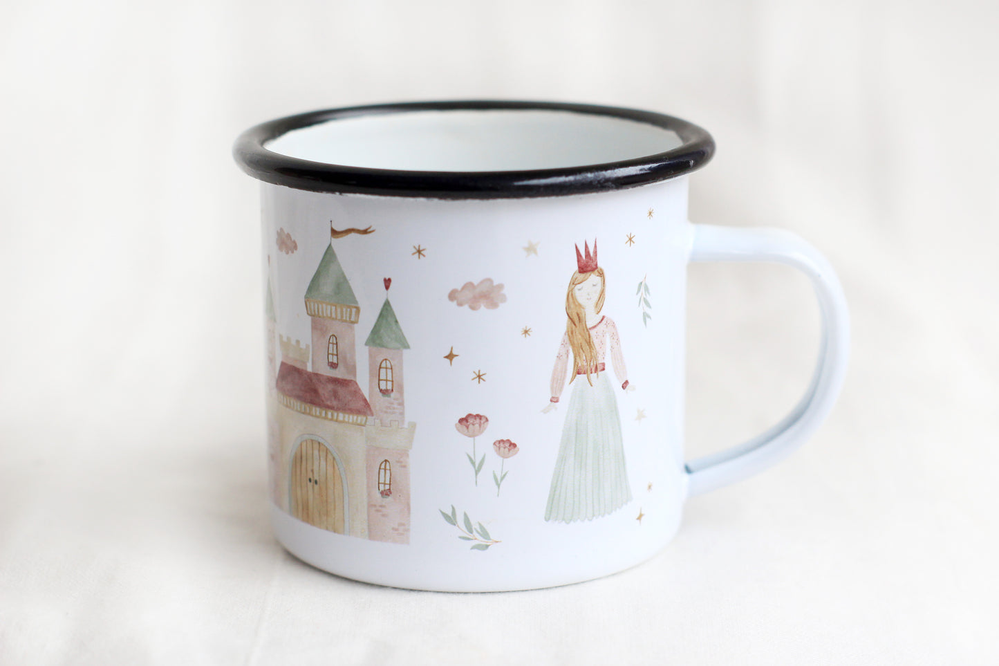 Emaille-Tasse "Prinzessin"