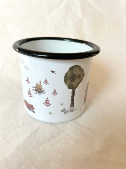 Emaille-Tasse "Feuerwehr"