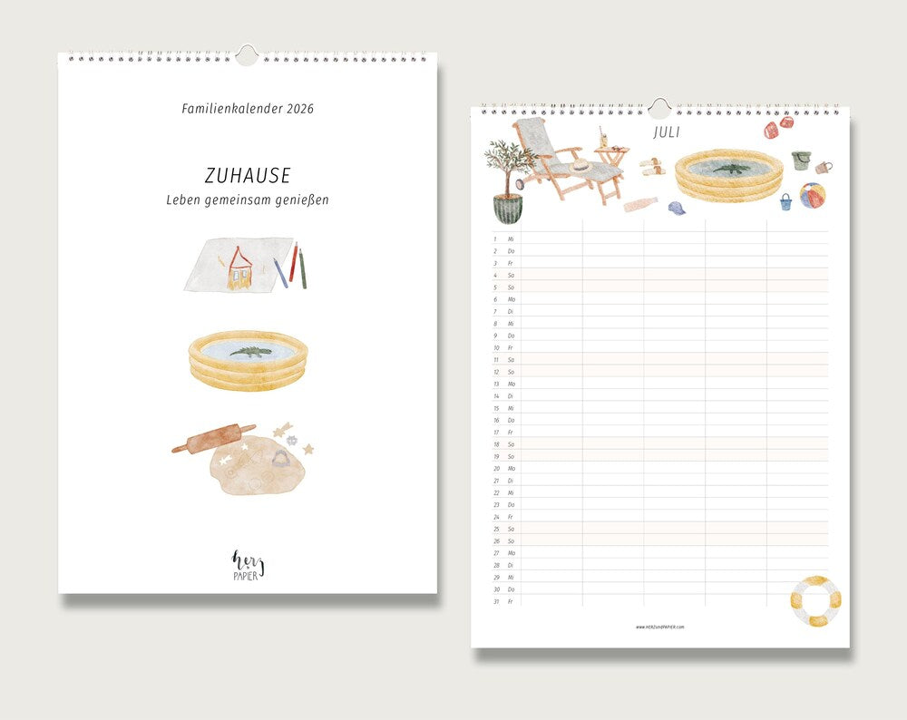 Family calendar 2026