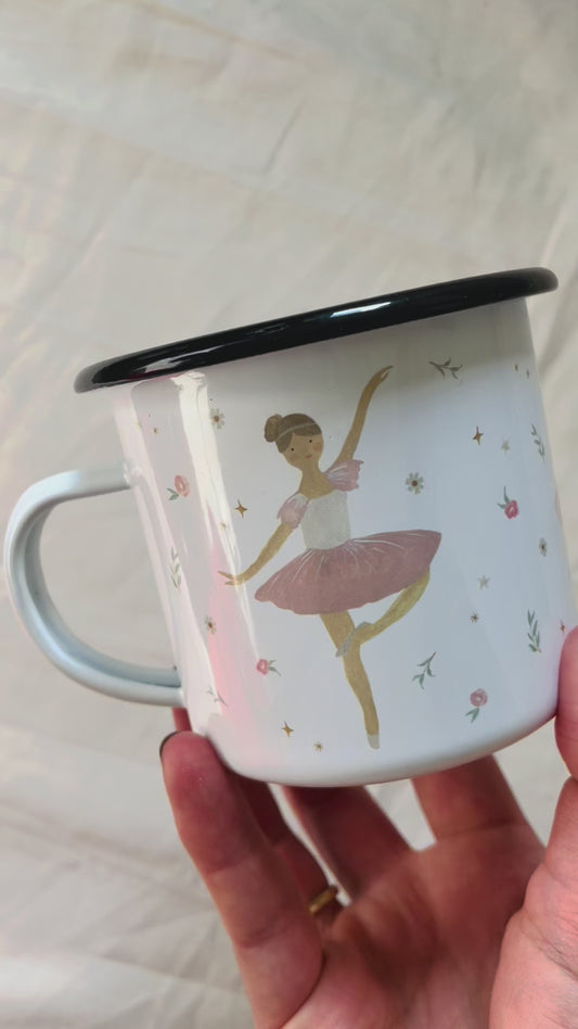 Emaille-Tasse" Ballerina"
