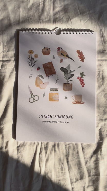 Geburtstagskalender  "Entschleunigung" in Din A4